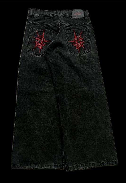 Black Skull Jeans