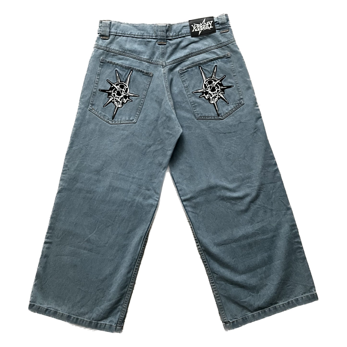 Blue Skull Jeans