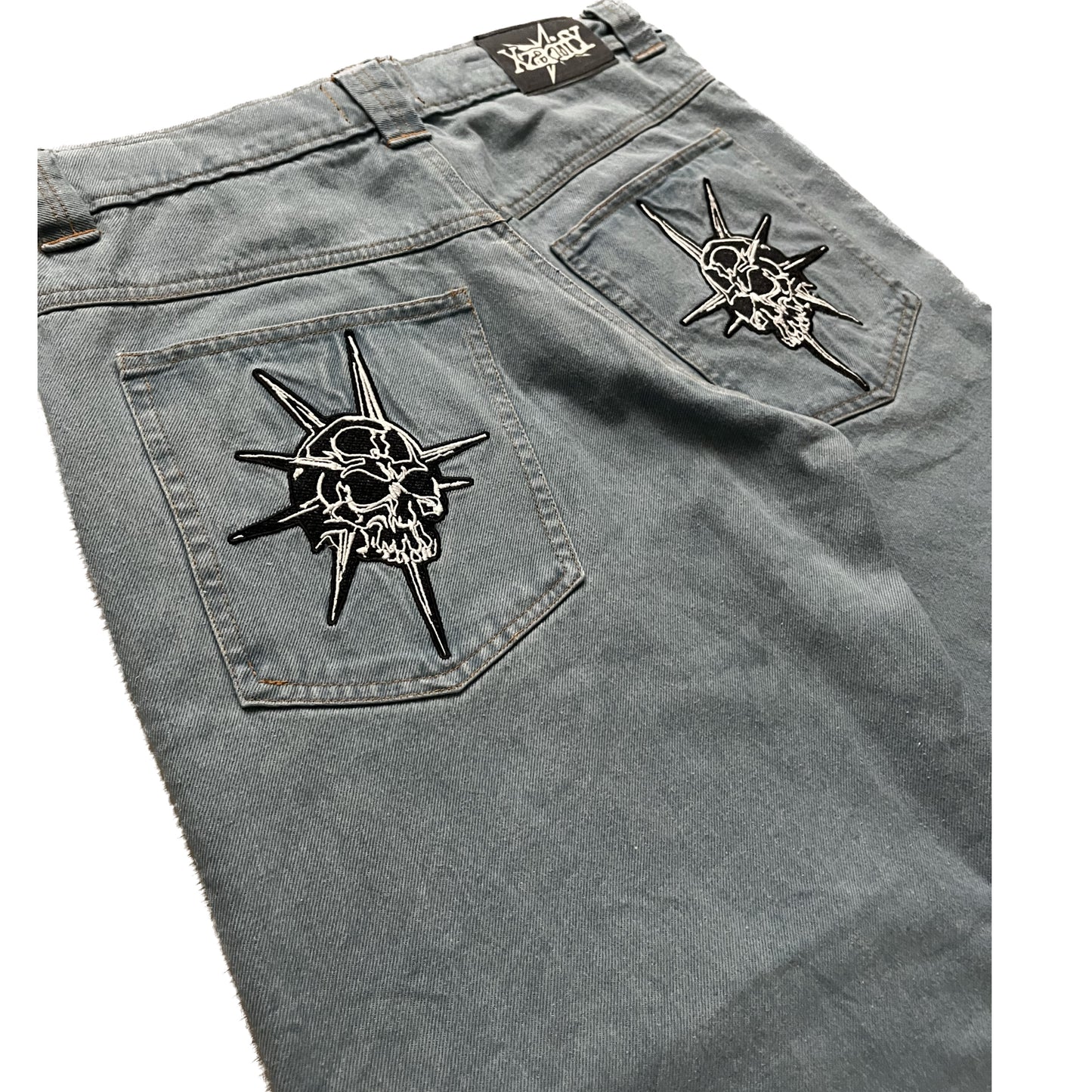 Blue Skull Jeans